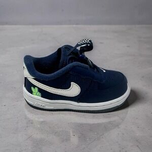 Nike Air Force 1 Toggle SE Peace EasyOn Toddler Shoes Navy Size 6 DB1819-400